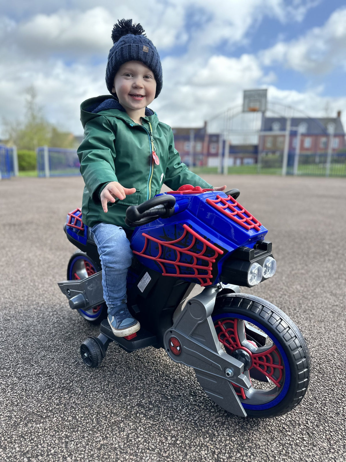 Electric Motorbike Spiderman Huffy