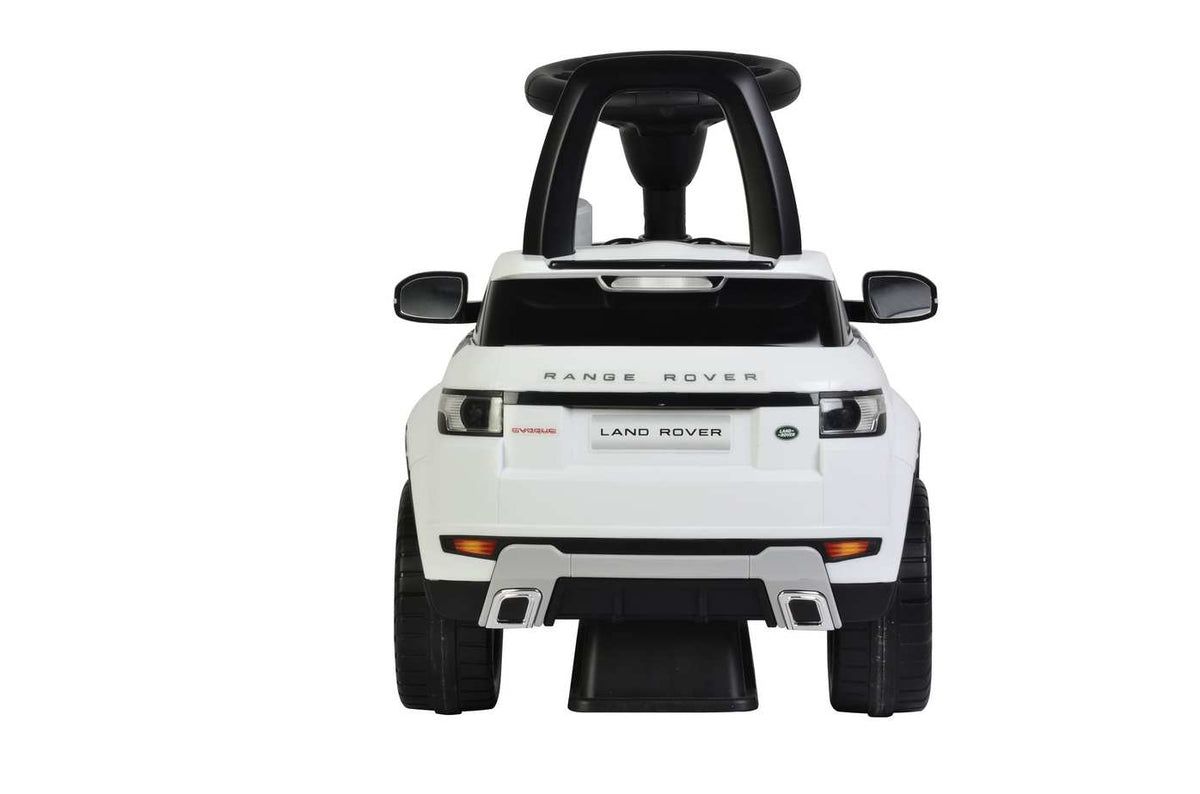 White Licensed Range Rover Evoque Foot to Floor Push Along Ride on