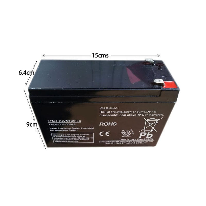 12v 7ah Rechargeable Battery for Kids Electric Ride-on Cars