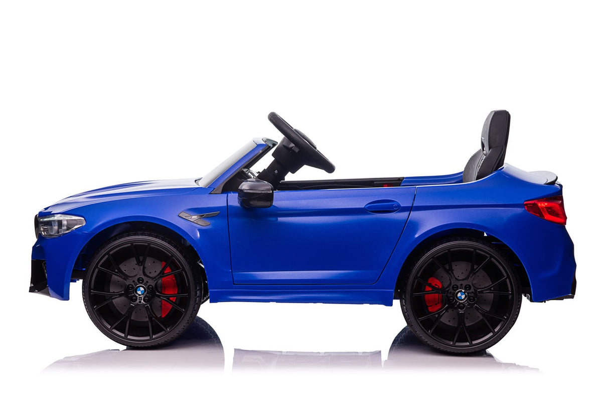 Blue BMW kids ride on car