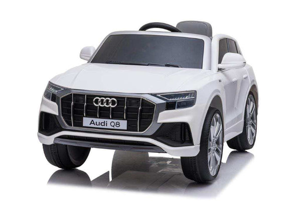 Licensed 12v Audi Q8 SUV with Parental Remote Control - White