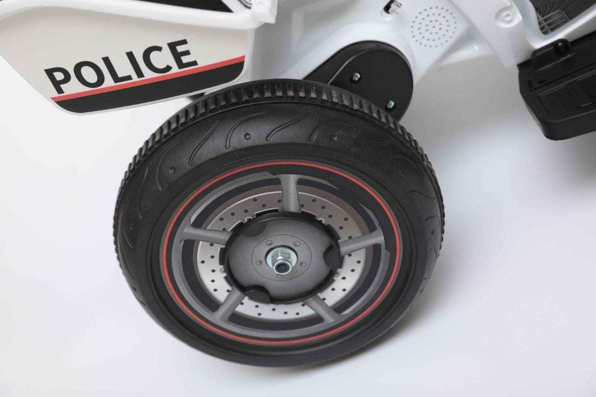 6v Kids Electric Ride on Police Trike Motorbike