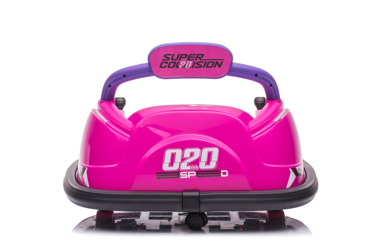 12v pink electric bumper car