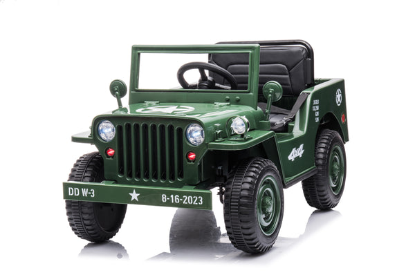 Authentic Willys Jeep style ride-on for children