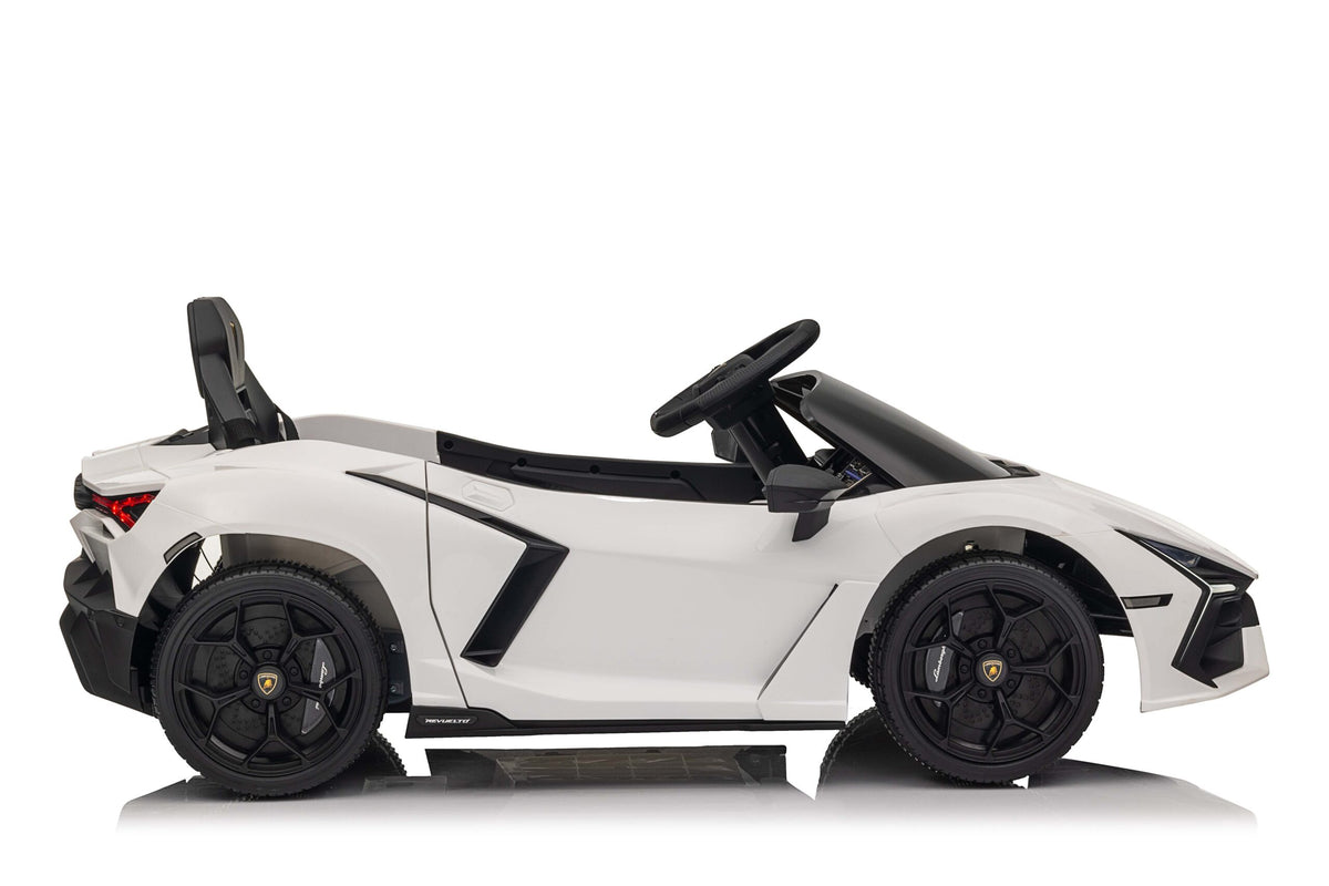 White 12v Ride on Car Lambo