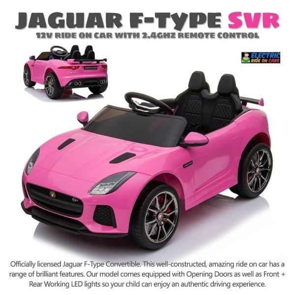 KIDS PINK RIDE ON JAGUAR F-TYPE