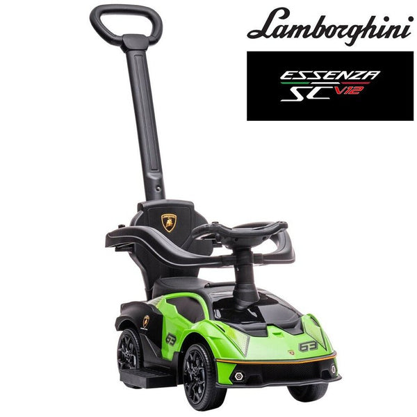 Lamborghini Essenza SCV12 Foot To Floor Ride on Car With Push Handle