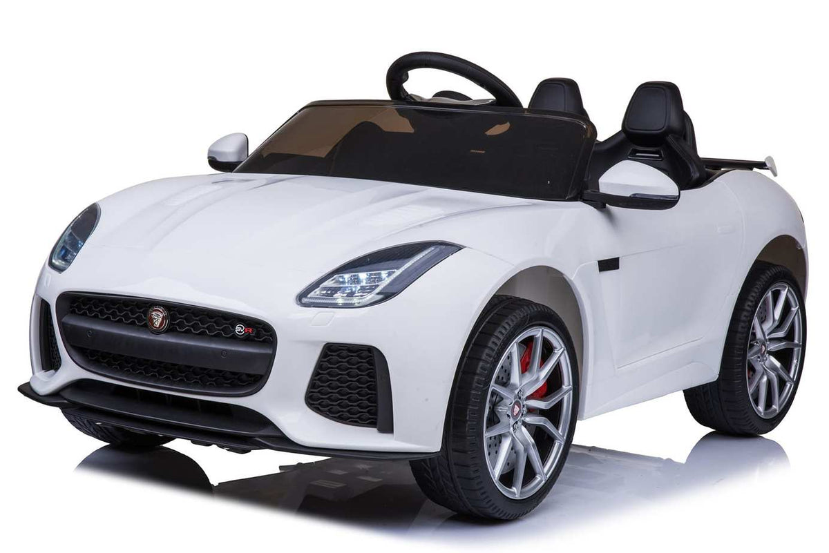 WHITE JAGUAR RIDE ON KIDS CAR