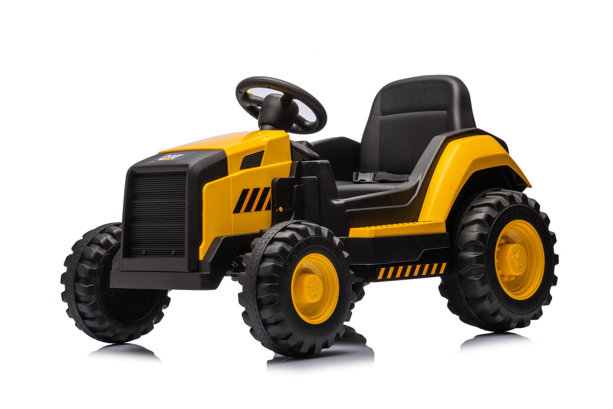 Licensed CAT Ride On Kids Electric Tractor – 12V Battery, Remote Control & MP3