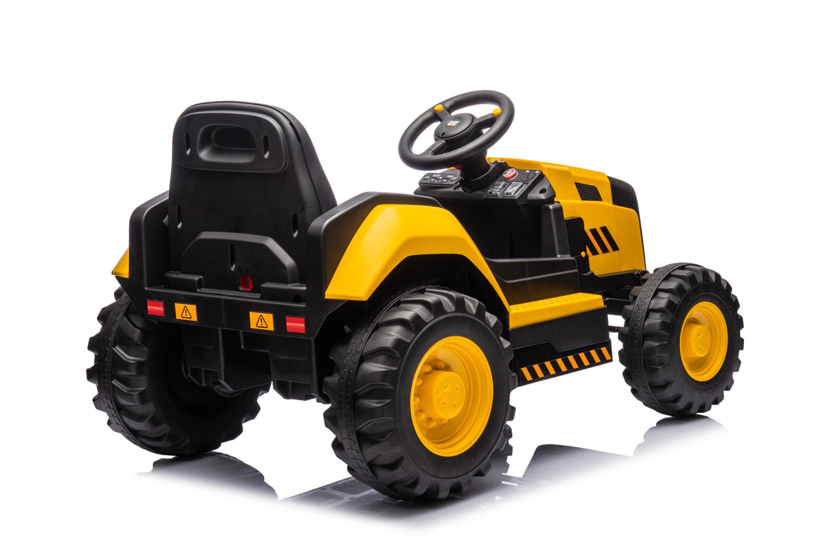 Licensed CAT Ride On Kids Electric Tractor – 12V Battery, Remote Control & MP3