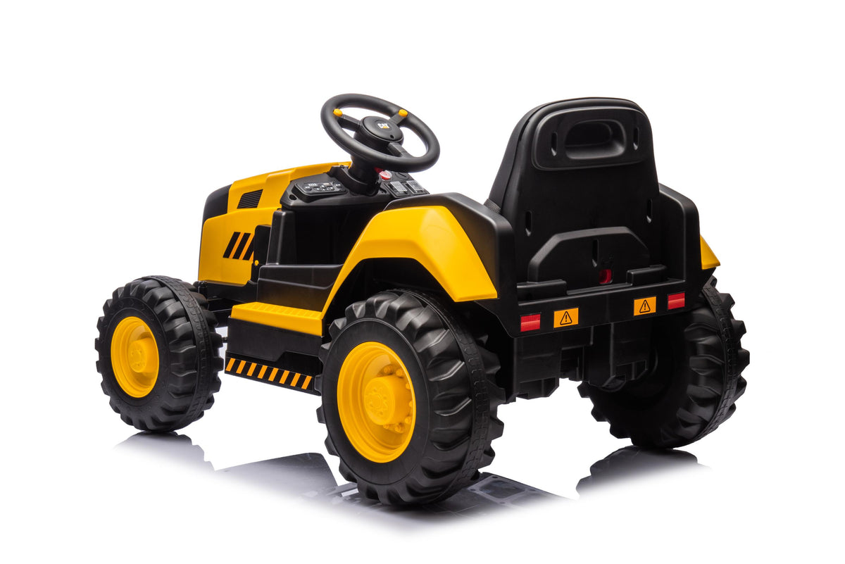Licensed CAT Ride On Kids Electric Tractor – 12V Battery, Remote Control & MP3