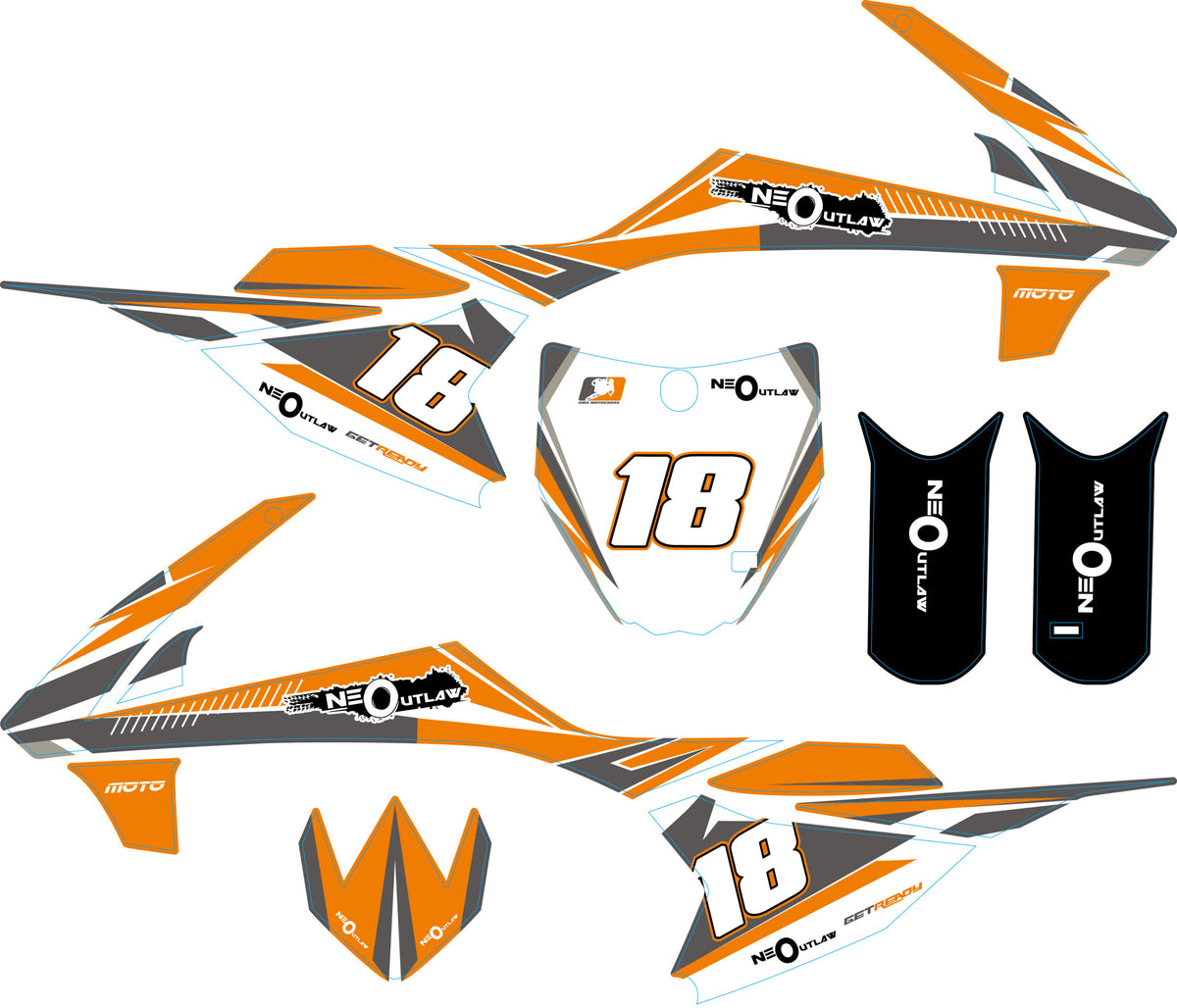 Replacement Sticker Set for Dirtbike - Neo Outlaw 800w