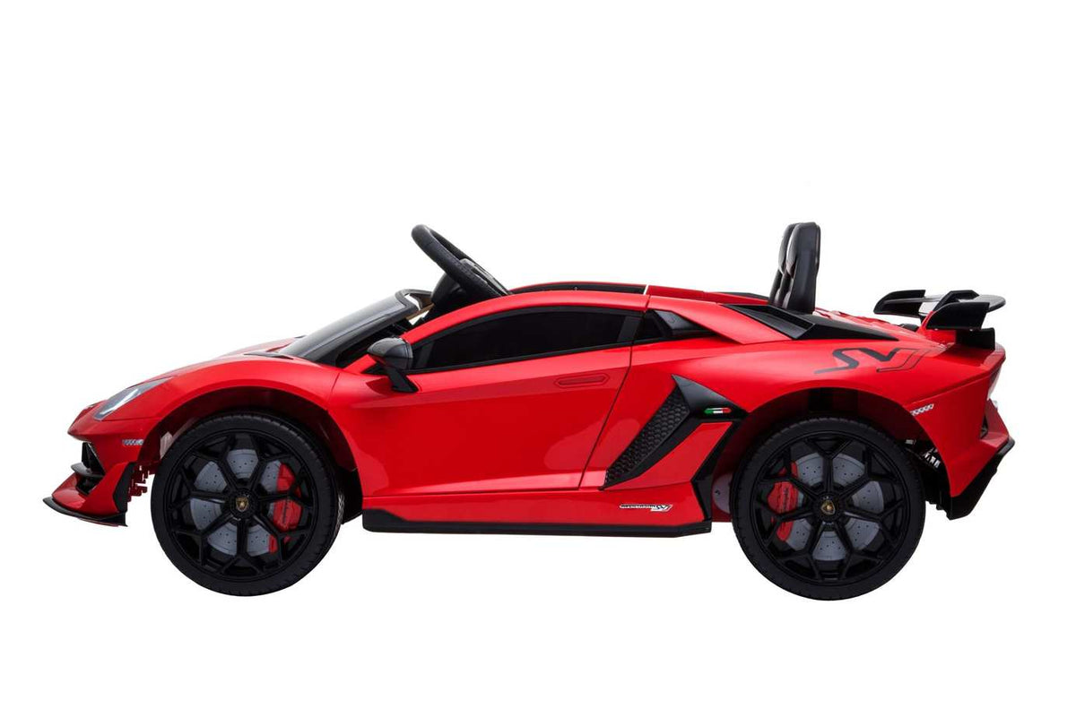 12v Electric Lamborghini SVJ Ride on Car in Red