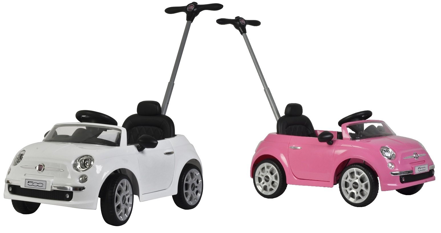 Fiat 500 Toy Car Best Ride On Cars Kid's Fiat 500 Push Car, White