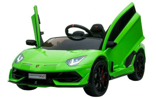 Pink lamborghini svj ride on car for kids