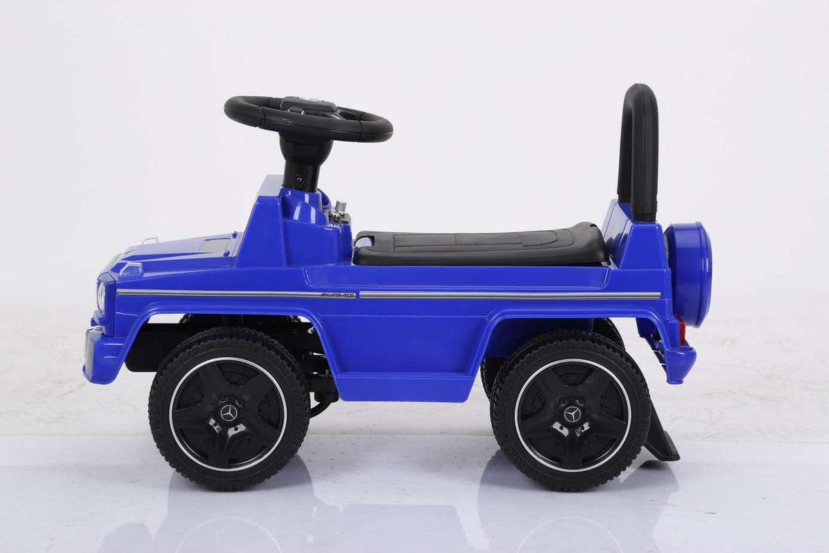 Blue Licensed Mercedes G63 AMG Foot To Floor Push Along Ride On