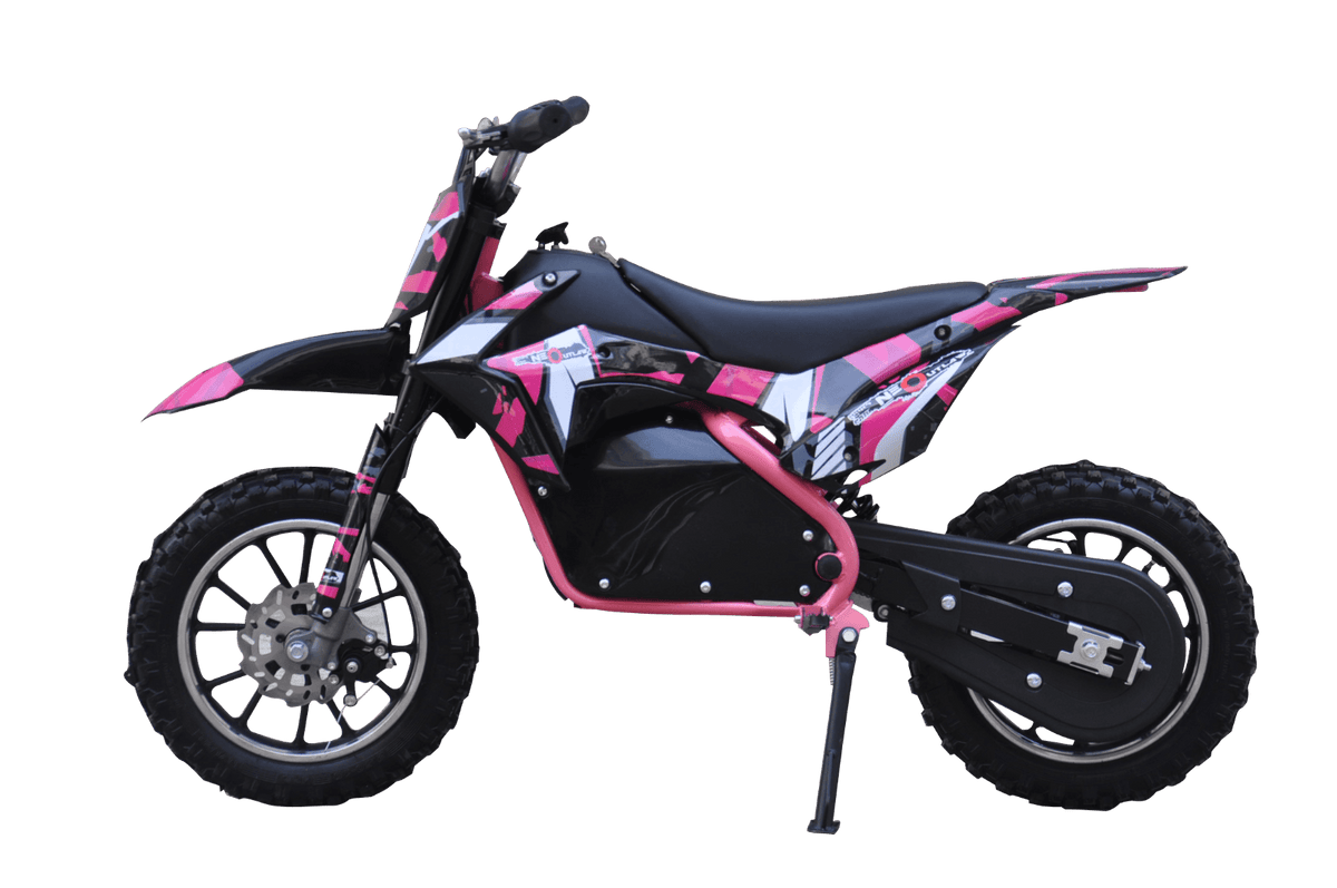 dirt bike in pink