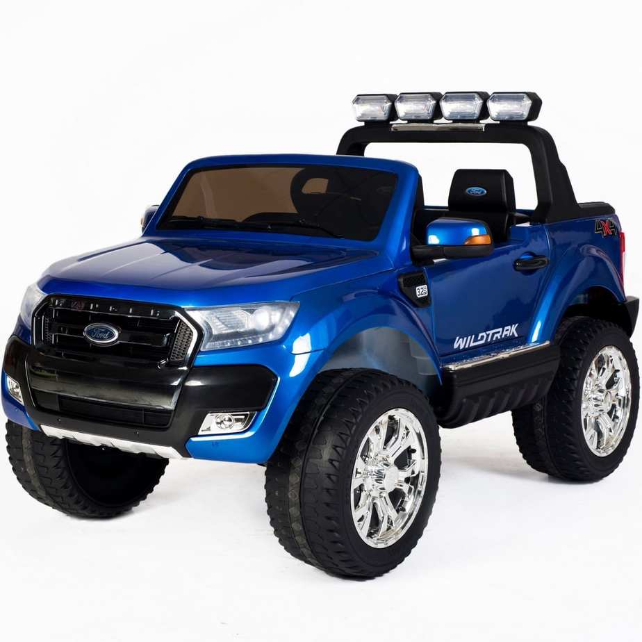 Blue 12v Licensed Ford Ranger Pickup Truck Ride on 2 seater-0