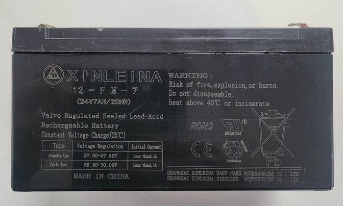 24v Kids Ride On Car Battery 12fm7 24v 7ah