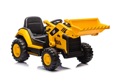 Caterpillar CAT Kids Electric Front Loader Tractor – 12V Ride On with Bucket, MP3 & Parental Remote