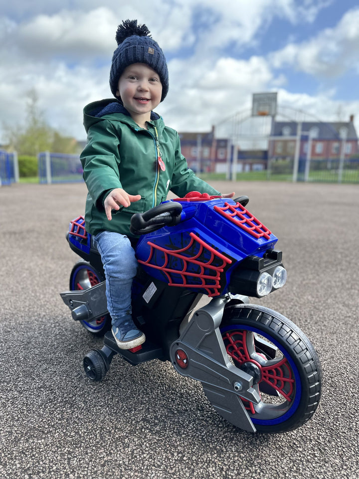 Electric Motorbike Spiderman Huffy