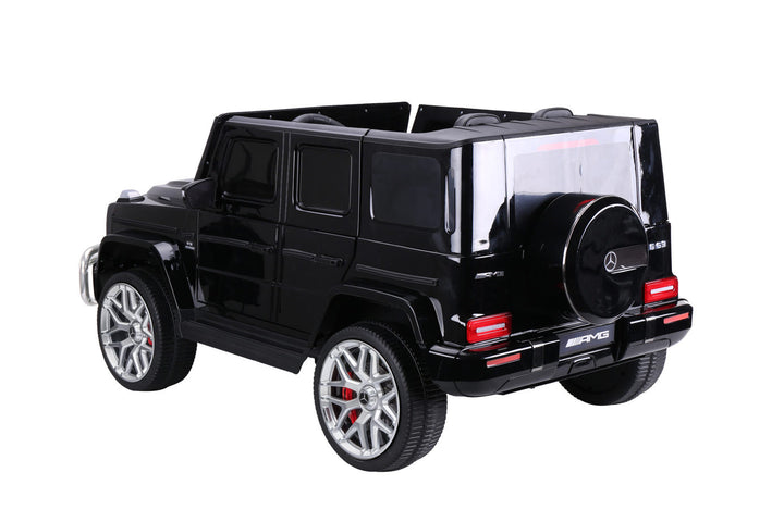 2 seat kids electric car black merc