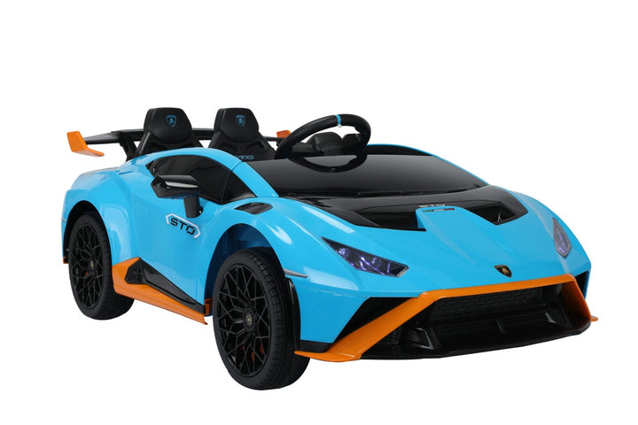 blue Lamborghini STO drift ride on car