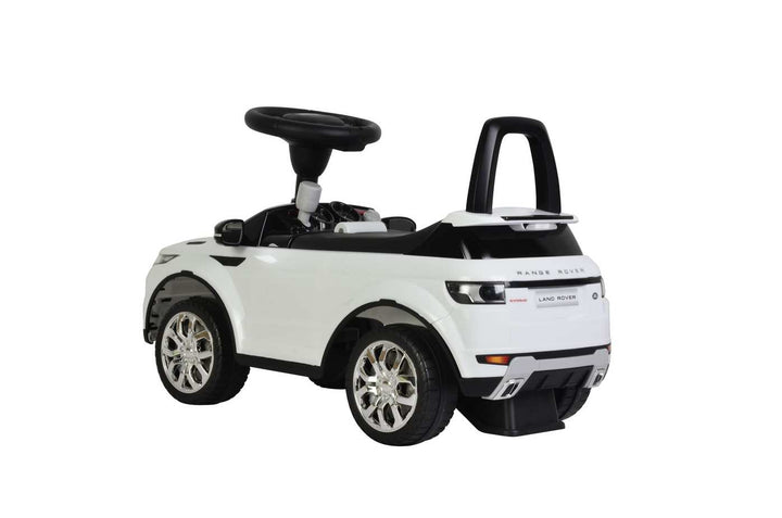 White Licensed Range Rover Evoque Foot to Floor Push Along Ride on