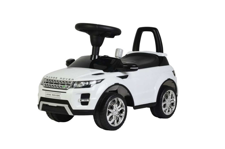 White Licensed Range Rover Evoque Foot to Floor Push Along Ride on