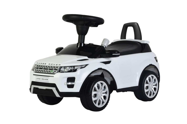 White Licensed Range Rover Evoque Foot to Floor Push Along Ride on
