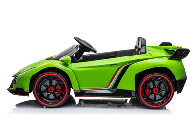 KIDS RIDE ON GREEN LAMBORGHINI CAR XMX615