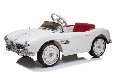 white bmw kids ride on car