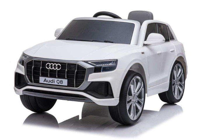 Licensed 12v Audi Q8 SUV with Parental Remote Control - White