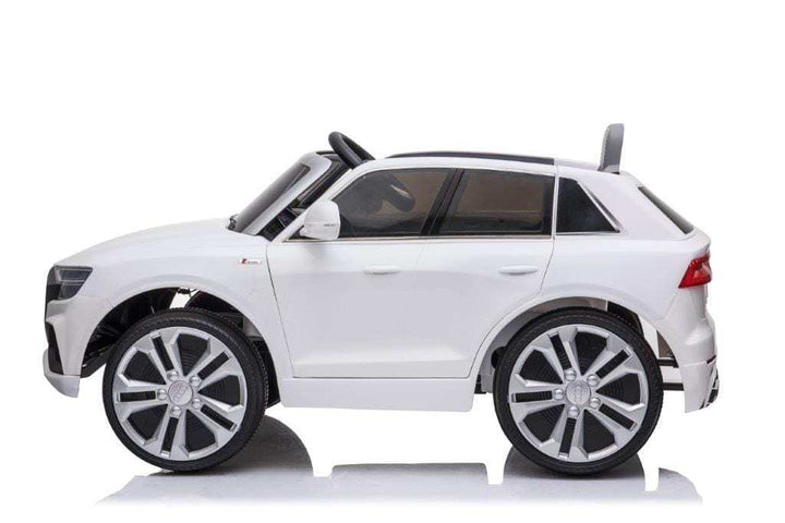 Licensed 12v Audi Q8 SUV with Parental Remote Control - White