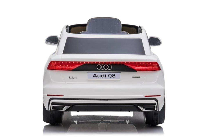 Licensed 12v Audi Q8 SUV with Parental Remote Control - White