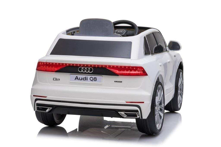 Licensed 12v Audi Q8 SUV with Parental Remote Control - White