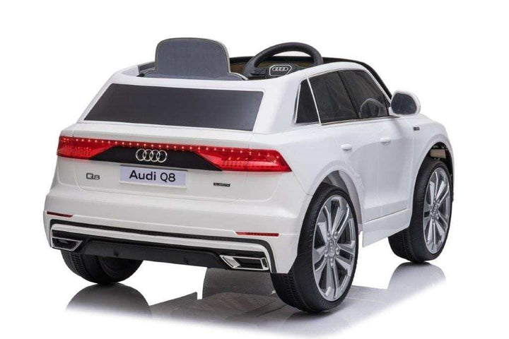 Licensed 12v Audi Q8 SUV with Parental Remote Control - White