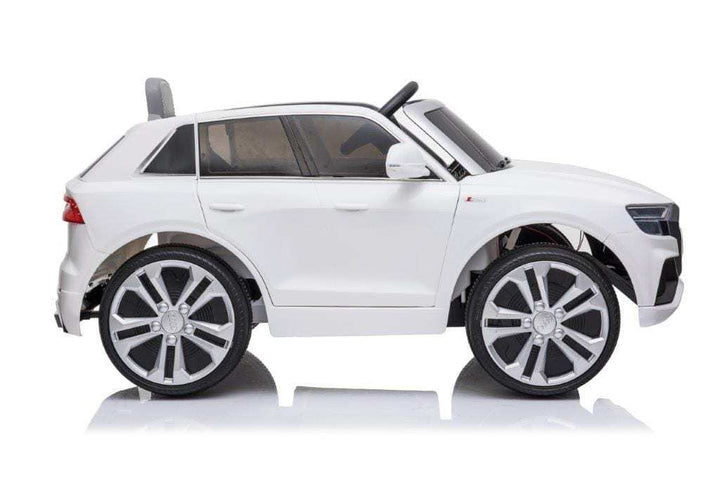 Licensed 12v Audi Q8 SUV with Parental Remote Control - White