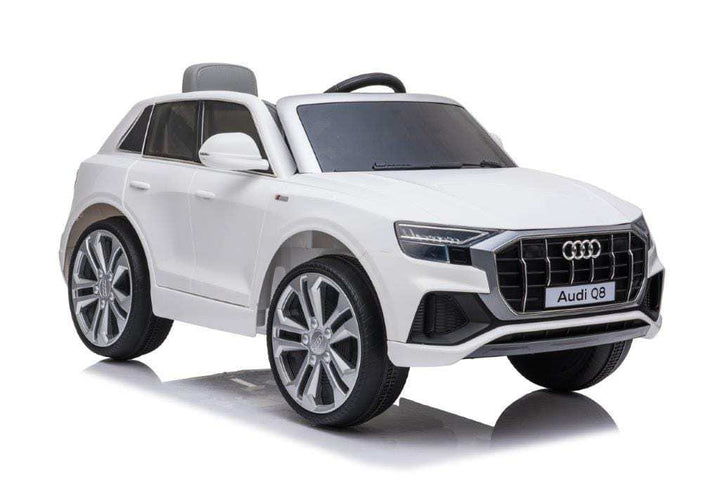 Licensed 12v Audi Q8 SUV with Parental Remote Control - White