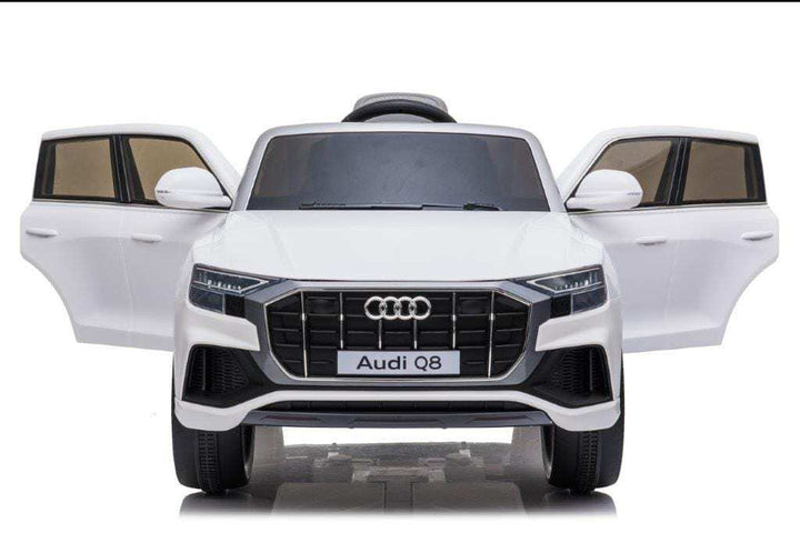 Licensed 12v Audi Q8 SUV with Parental Remote Control - White