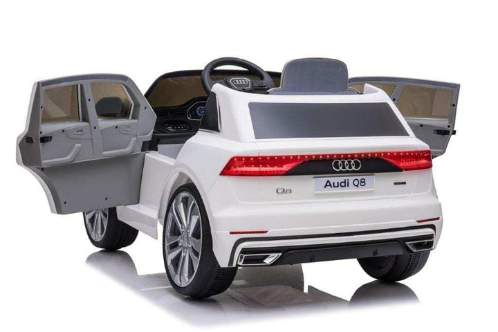 Licensed 12v Audi Q8 SUV with Parental Remote Control - White