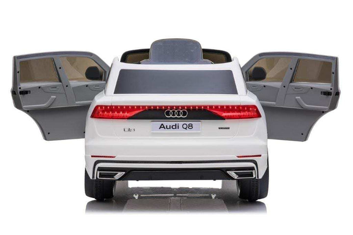 Licensed 12v Audi Q8 SUV with Parental Remote Control - White