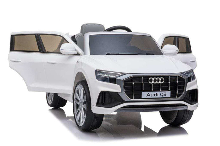 Licensed 12v Audi Q8 SUV with Parental Remote Control - White