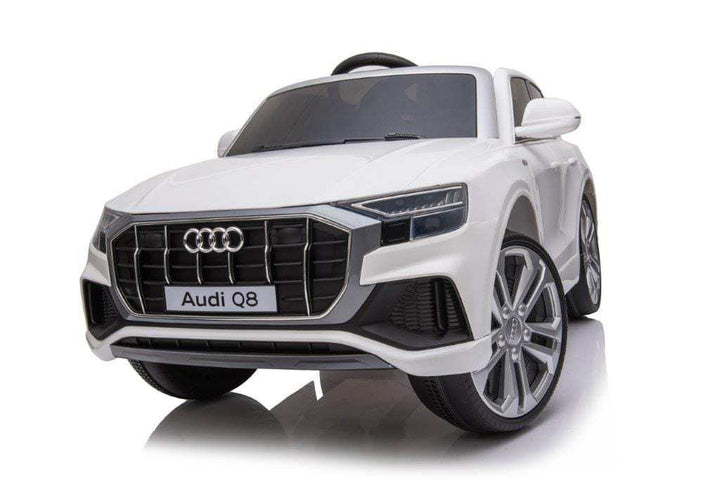Licensed 12v Audi Q8 SUV with Parental Remote Control - White