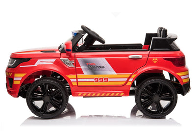 Kids ride on fire engine