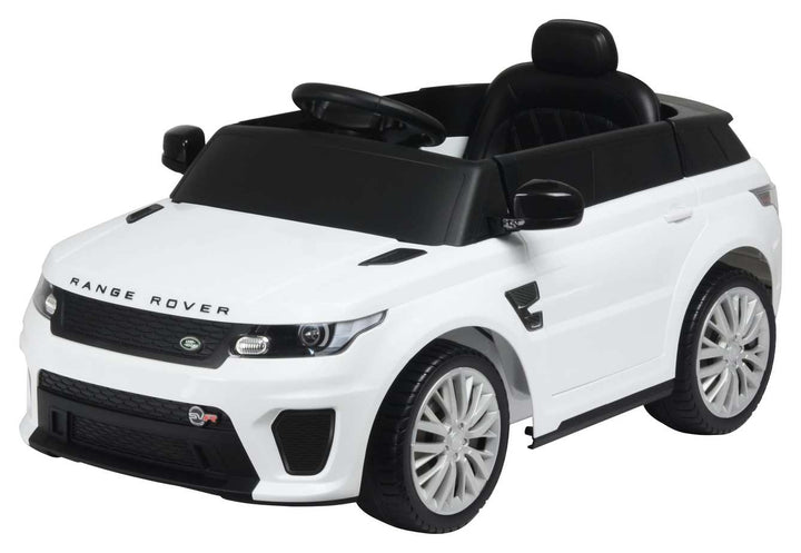 12v White Range Rover Sport SVR Electric Ride on Car