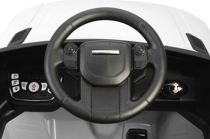 kids range rover car white with remote