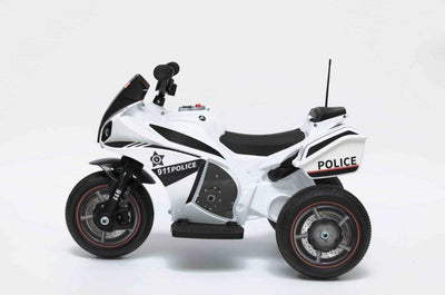 6v Kids Electric Ride on Police Trike Motorbike