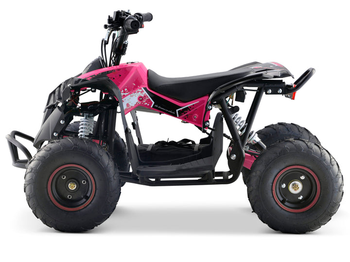 Pink electric quad bike
