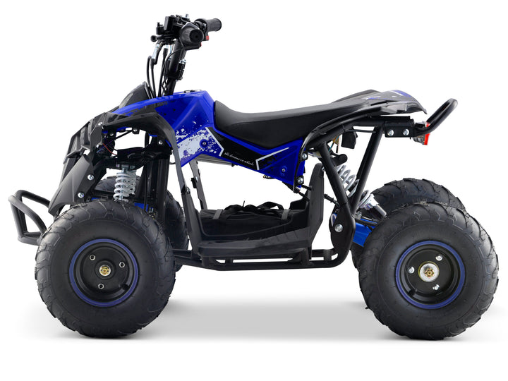 Blue electric quadbike